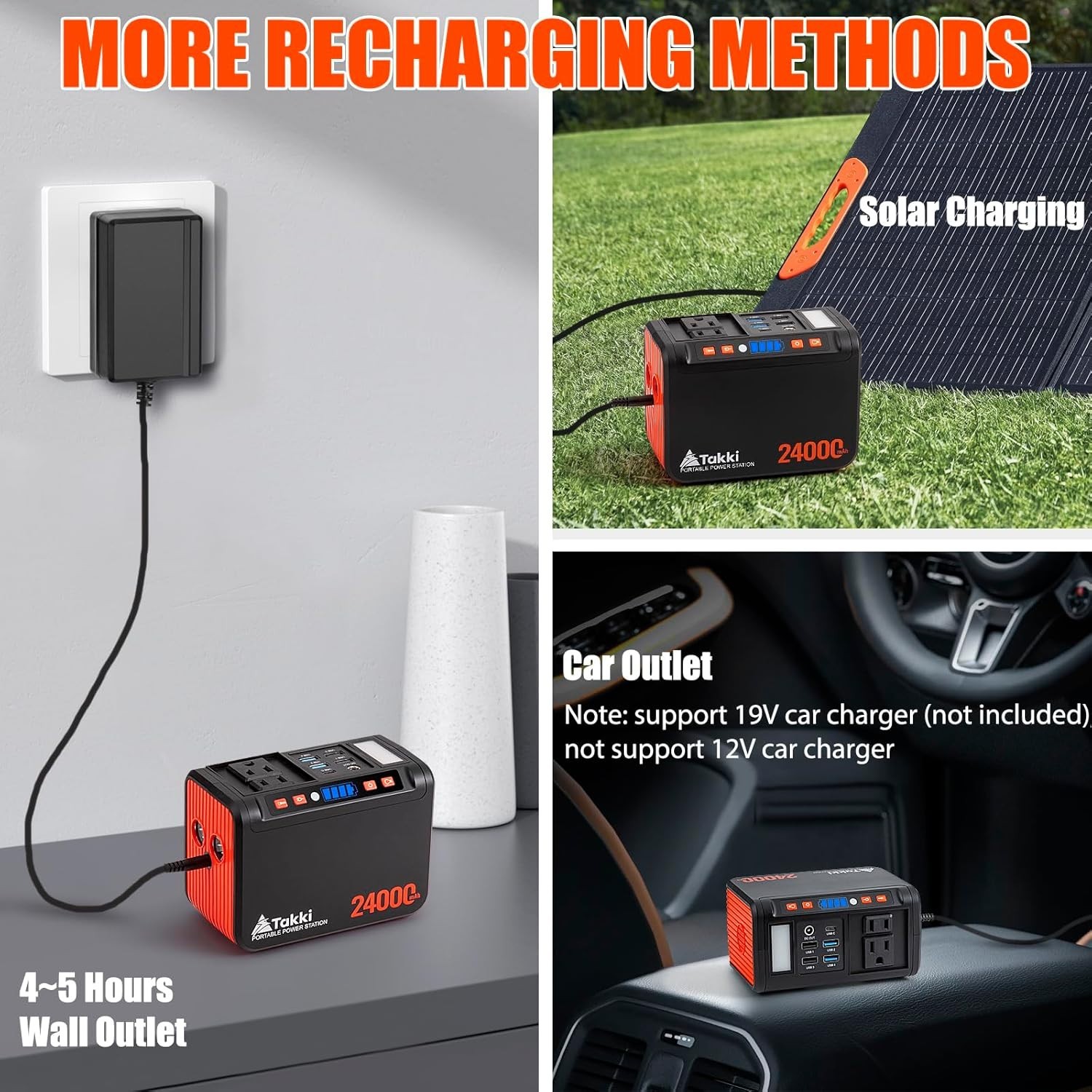 Emergency-Ready 88.8Wh Battery Generator with 8 Outputs & Built-in Flashlight