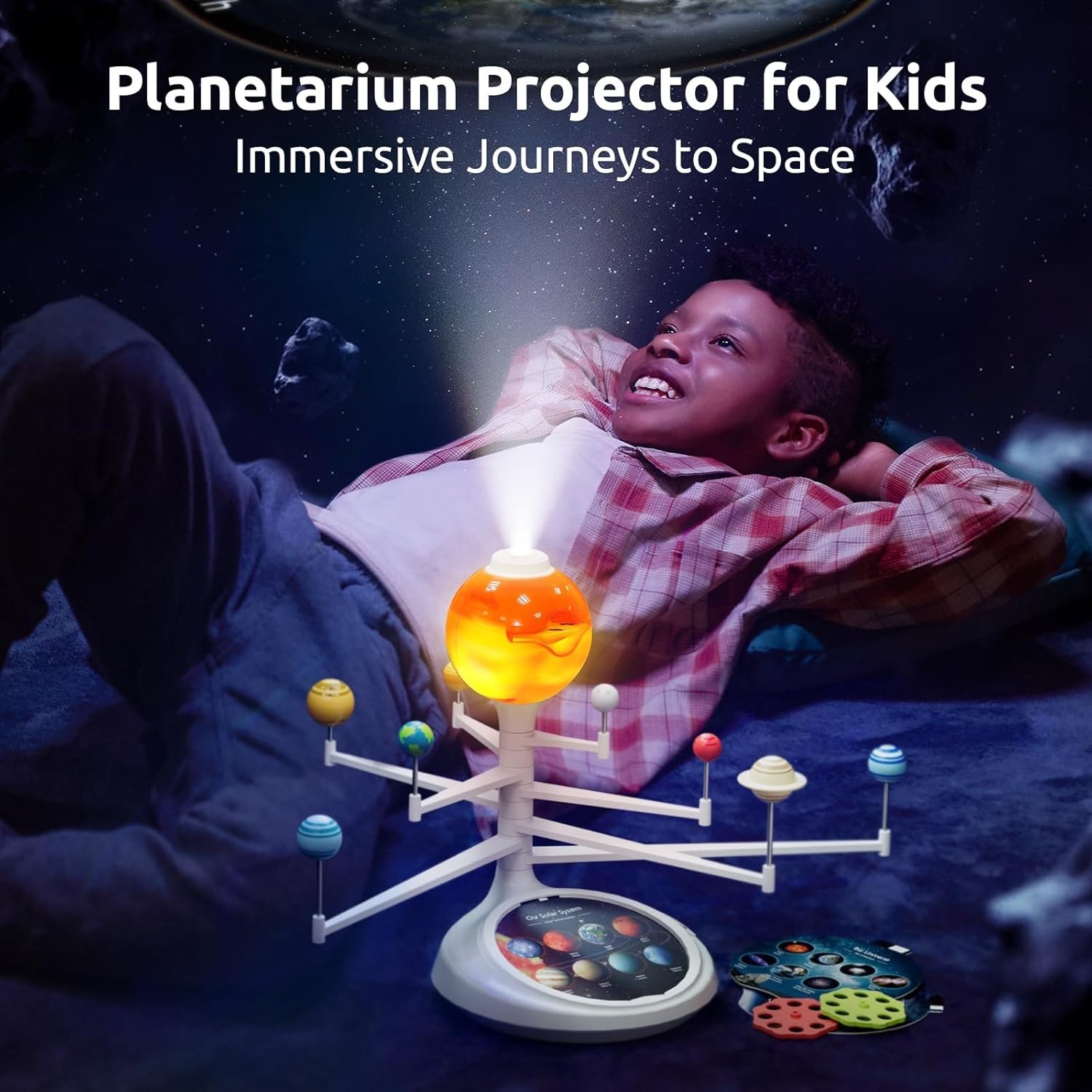 Hands-On Astronomy Learning Toy – Talking Solar System Projector for Ages 6-12