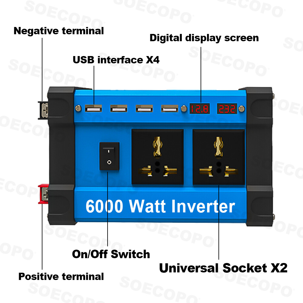 6000W 110V 100A Solar Panel Kit Complete Solar Power Generator Home Grid System