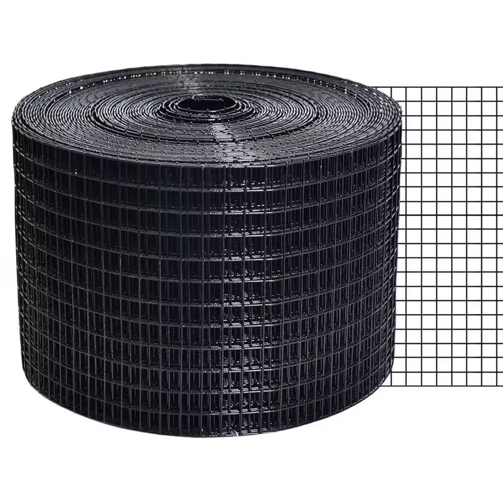 8 In. X 100 Ft. 1/2″PVC Coated Steel Solar Panel Critter Guard Roll Kit Black Pi