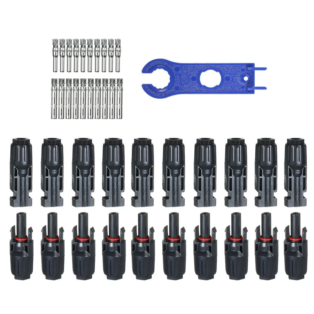 10Set Male Female Wire Cable Connector Set Solar Panel Waterproof Connector