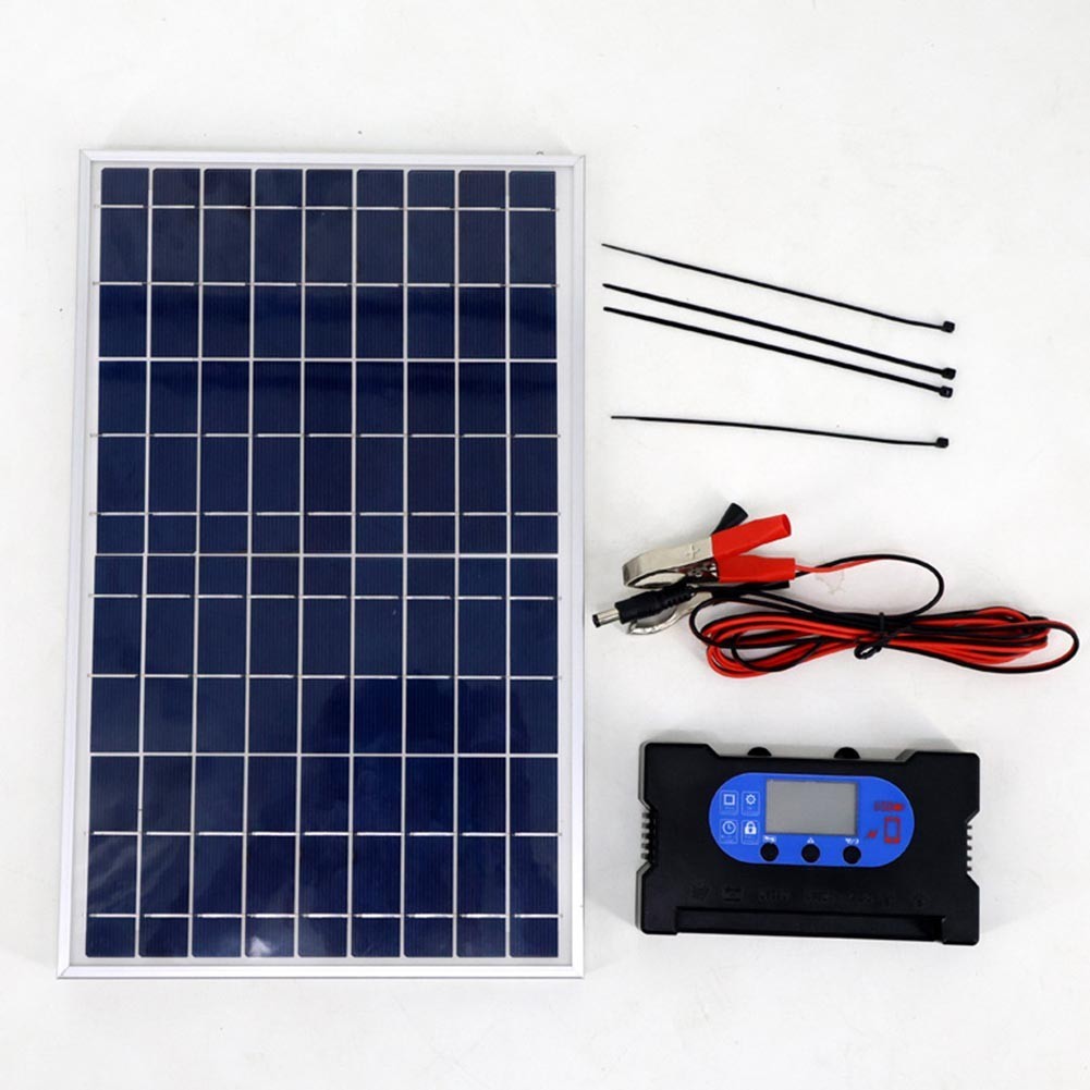 Efficient 10W Solar Panel Kit for 12V and 18V with Waterproof Controller