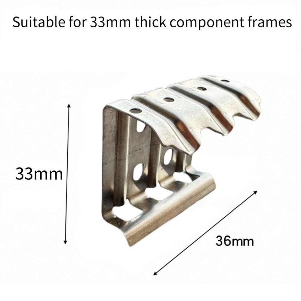 50pcs 304 Stainless Steel Water Guide Clips for Solar Panels Efficient Drainage