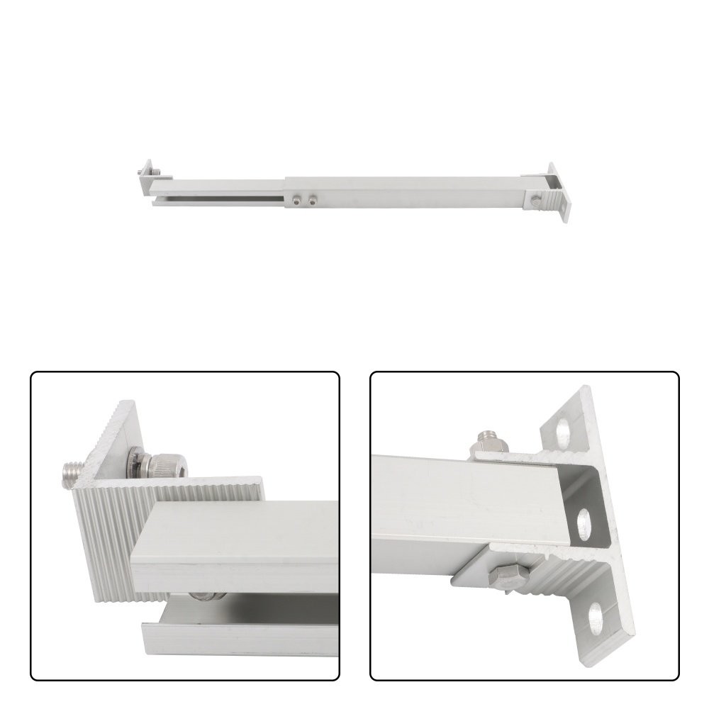Aluminum Solar Panel Tilt Mount 2Pcs Adjustable Stand for Off-Grid Outdoor Roof