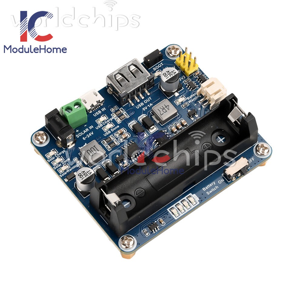 Power Manager Module for 6V~24V Solar Panel Support MPPT USB Battery Charging