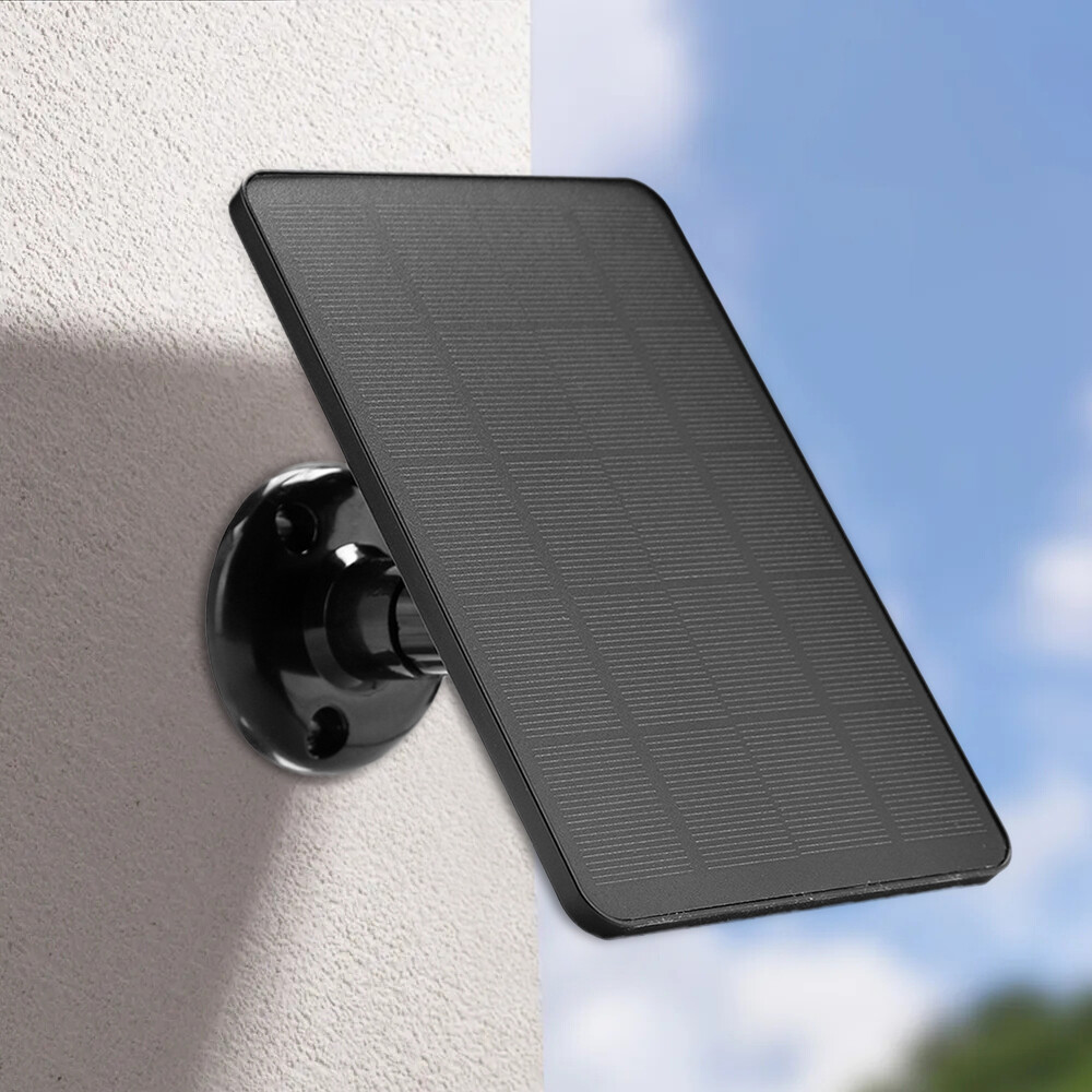 Solar Panel for Ring Stick Up Spotlight Cam Battery 10ft Cable Outdoor Universal
