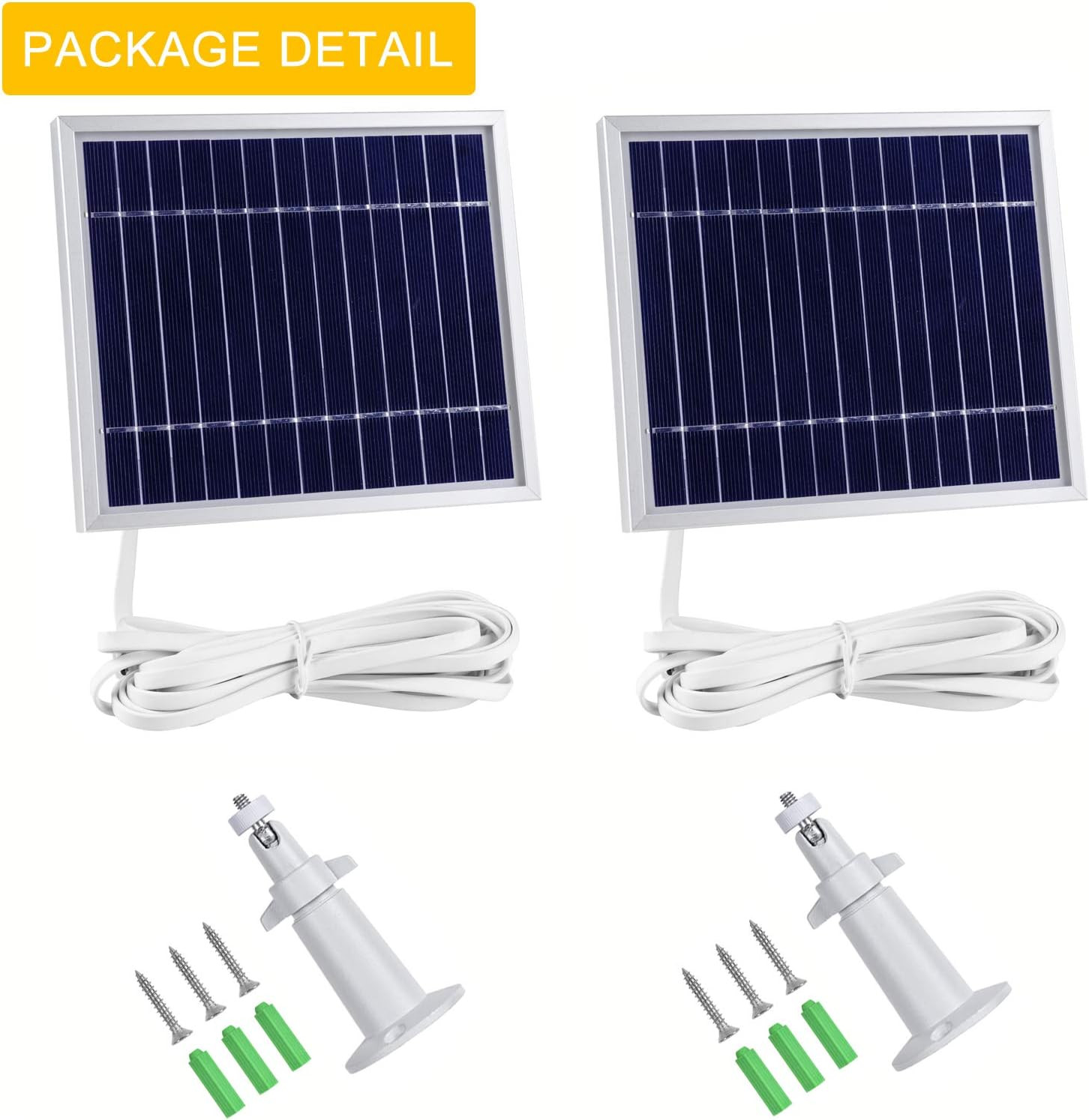 Solar Panel Compatible with Arlo Pro and Arlo Pro2 Camera,11.8Ft Power Cable and