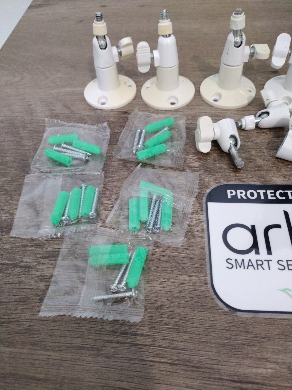 Arlo Genuine OEM Wall Mount Bracket for Arlo Cameras with Screws & More 4PCS