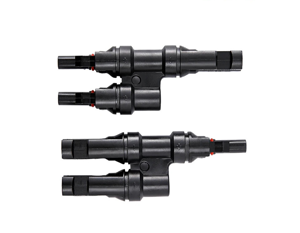 Branch PV Connector 2 In 1 Out T 30A IP67 Male Female For Combiner Box Panel Kit