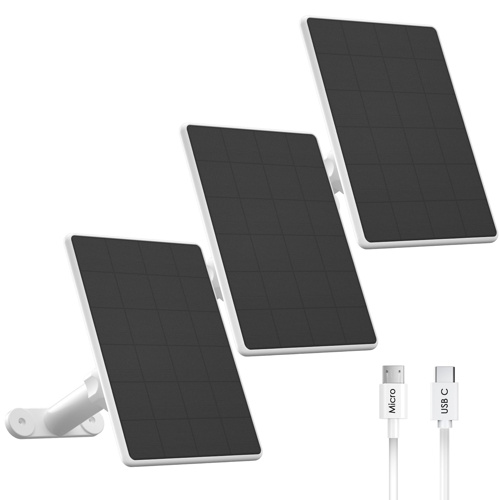 Solar Panel for ,6W Solar Panels with Micro USB&USB-C Port for DC 5V Outdoor …