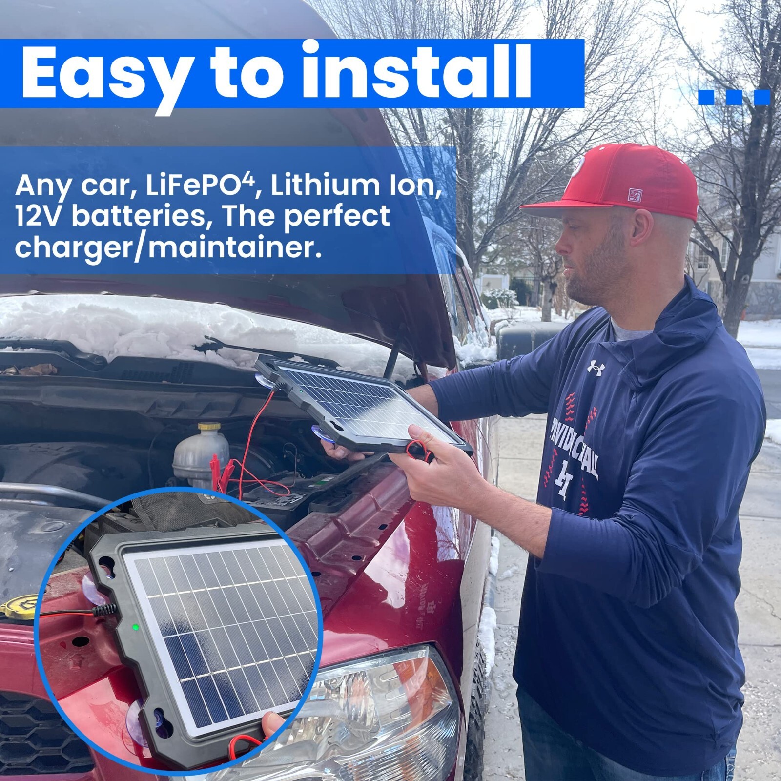 12 Volt 7.5W Battery Charger Solar Powered Panel for Car Dump Trailer Boat Marin