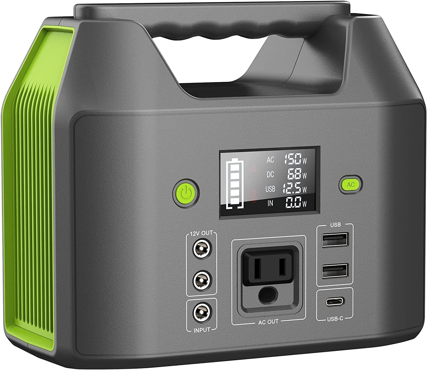 155Wh Power Bank 150Wh Portable Power Station 110v Battery Pack 6 Outputs wit…