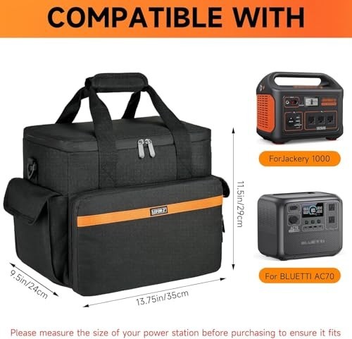 Portable Power Station Carrying Case for Jackery, ECOFLOW, Bluetti, Anker – Bag