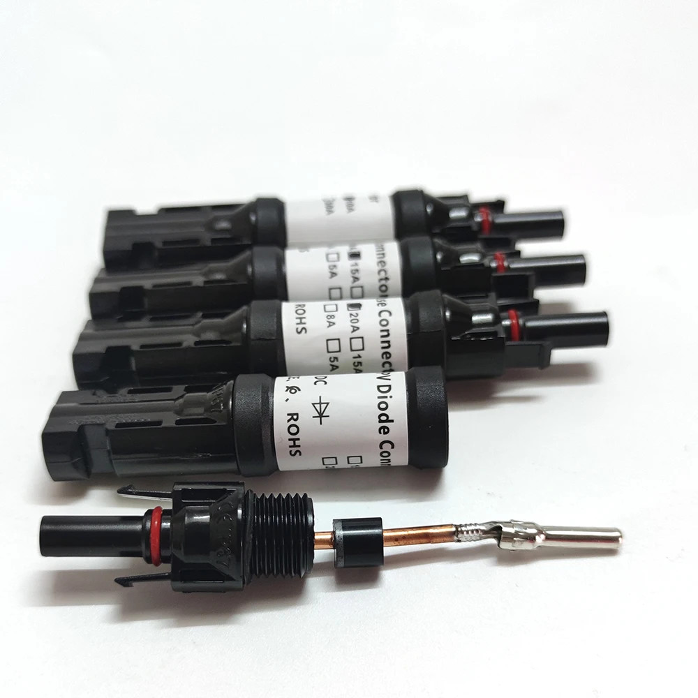 Solar DC Diode PV Plug Waterproof Connector for Solar PV System Solar Panel Para