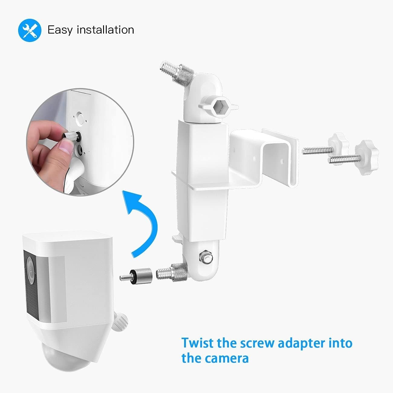 Universal 2-in-1 Weatherproof Camera Mount for Ring Solar Panels & Spotlight Cam