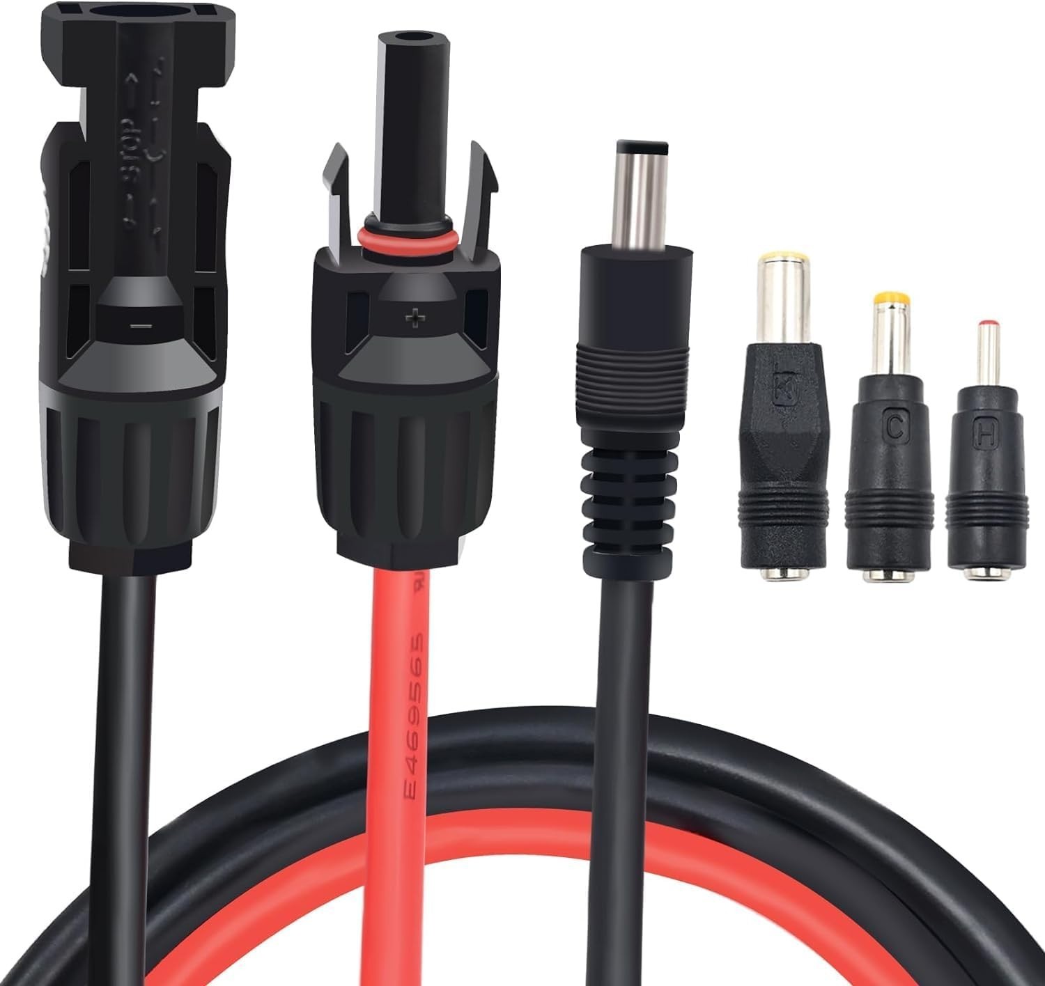 COMeap Solar Panel Adapter for Jackery, to DC 5.5×2.1mm Extension Power Cable