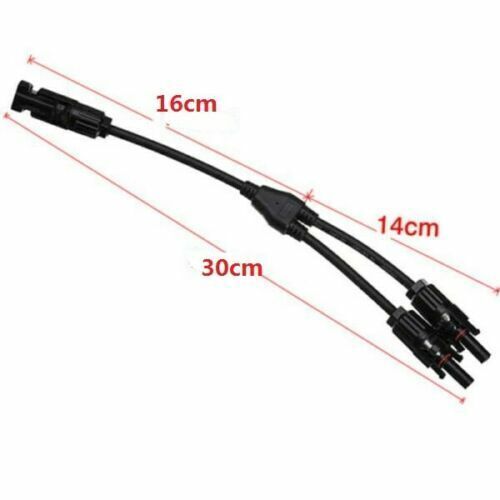 1/2/3/4Pair Solar Panel Y Branch Cable Connection Adapter Connector Extension US