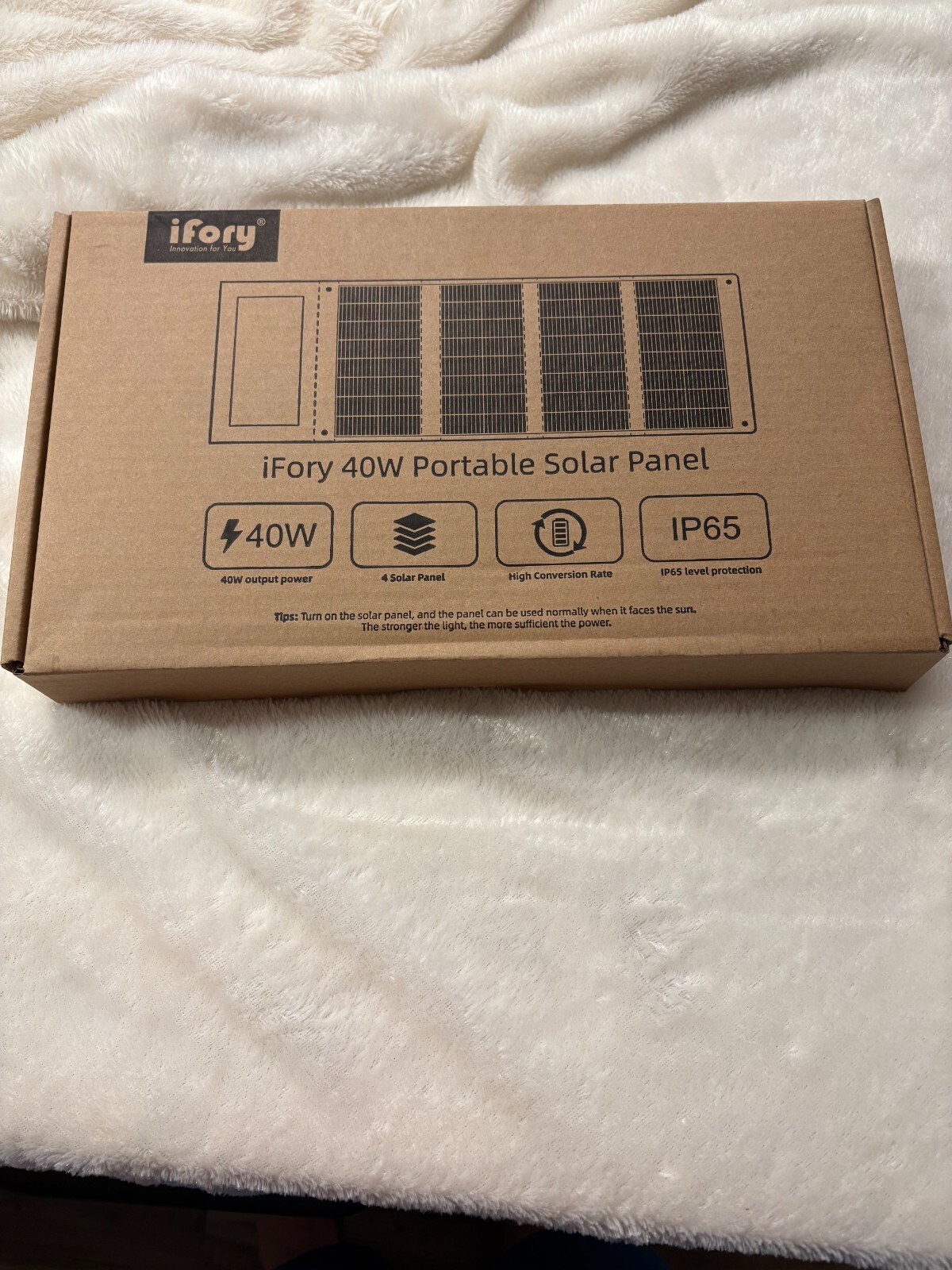 iFORY 40W PORTABLE SOLAR PANEL NEW FOLDABLE POWER BANK STATION