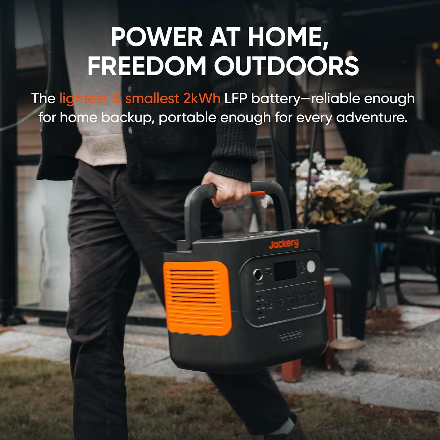 Portable Power Station, 2042Wh LiFePO4 Home Backup Battery