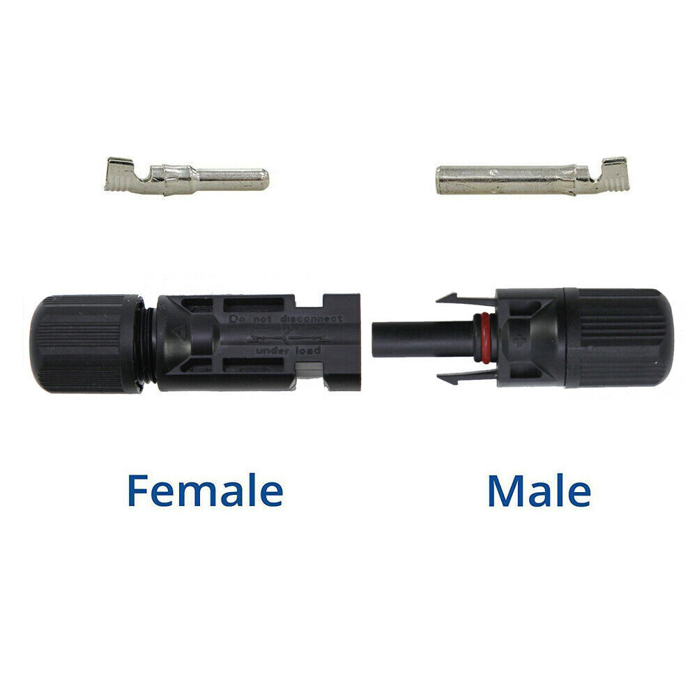 10 Pairs Solar Panel Cable Wire Connectors Kit Male & Female Waterproof Adapter