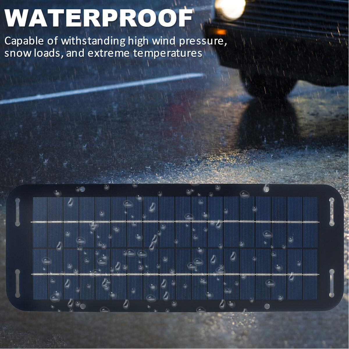 Portable 30W Solar Panel 12V Trickle Charger Battery Charger Kit For Car RV Boat