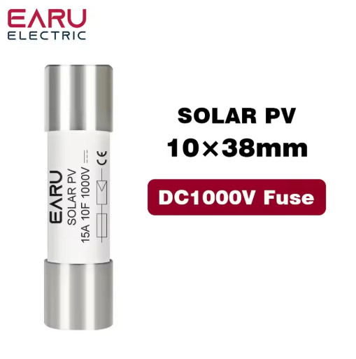 2P DC Fuse Holder 10x38mm 1000V Solar PV 6A-32A Base Protector