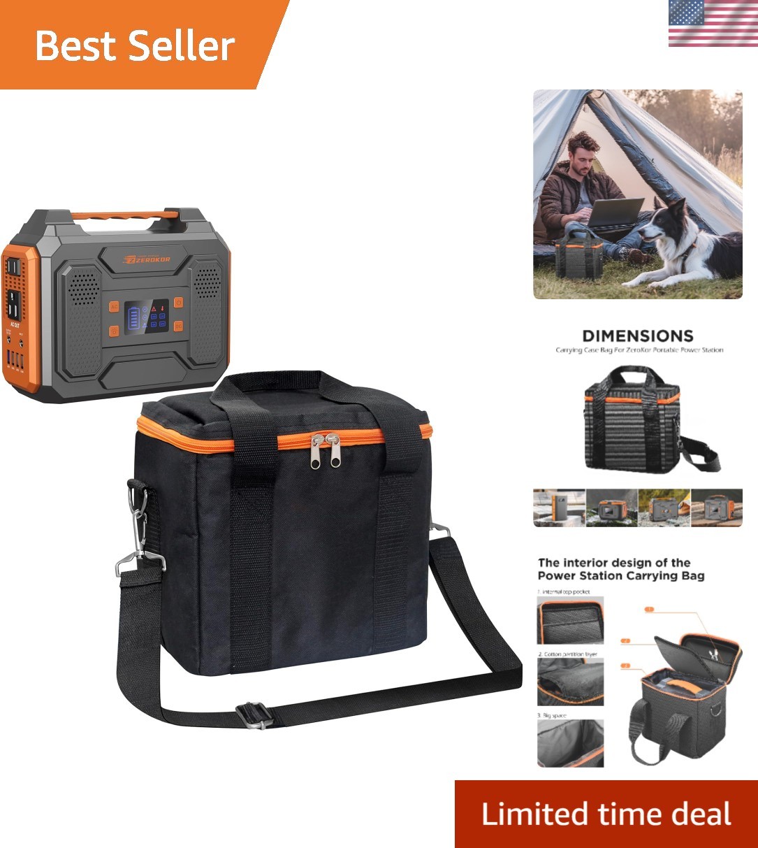 Portable Power Station Generator Carrying Case Compatible With R200 Power Sta…