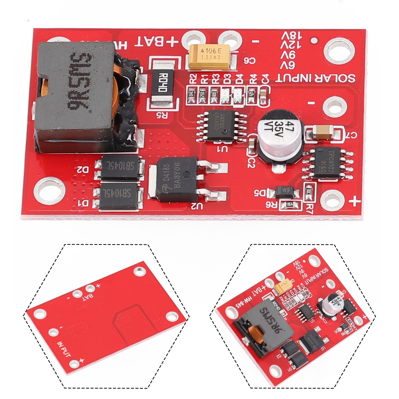MPPT-Solar Panel Controller Charging Module For 12V Acid Battery Charger 3A