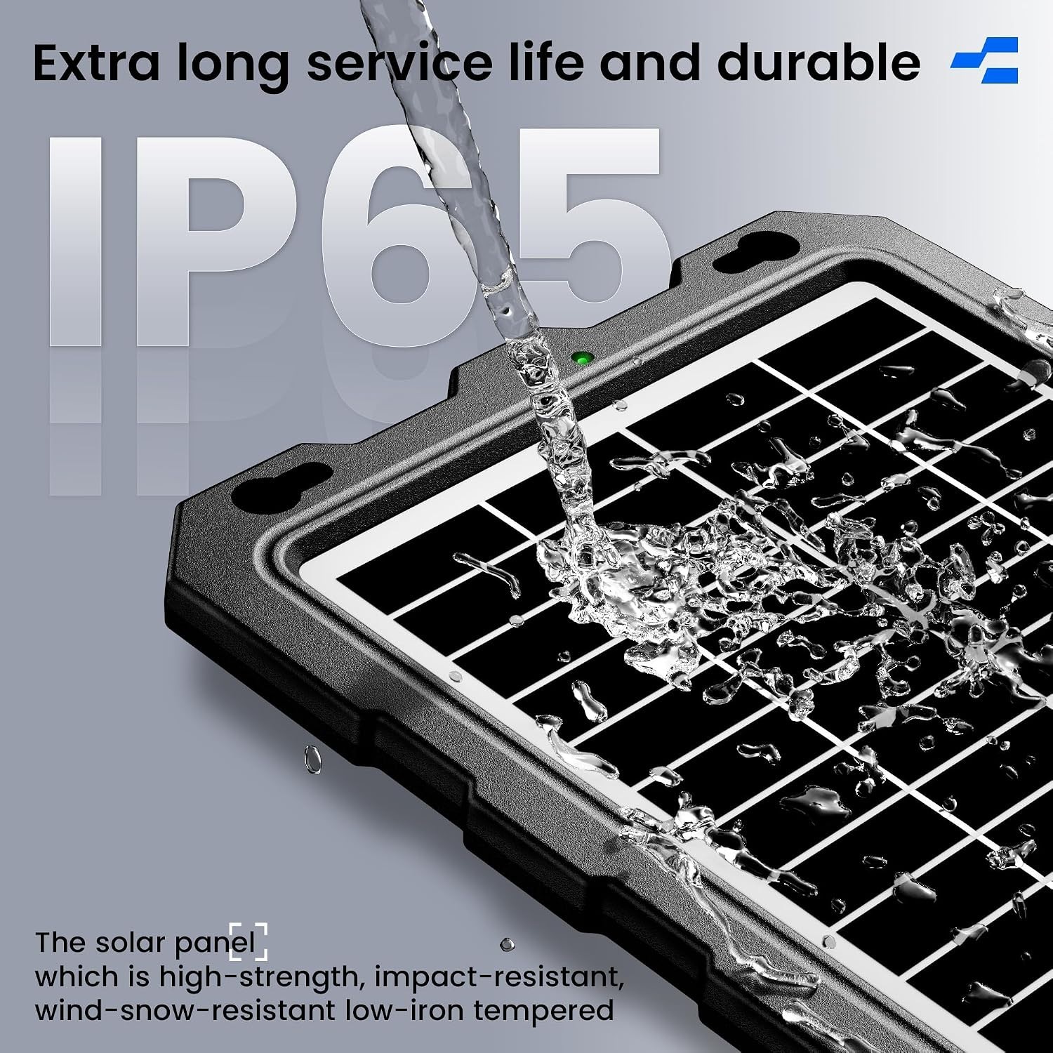 9W Waterproof Solar Battery Trickle Charger – Perfect for 12V Vehicles