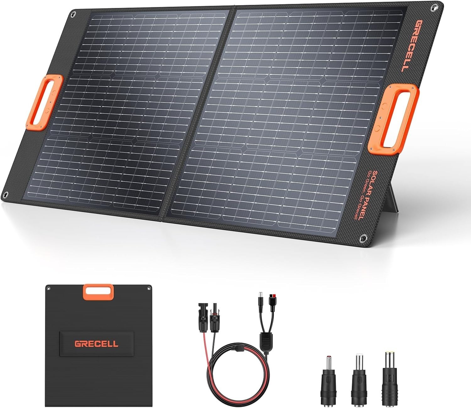 100W Portable Solar Panel for Power Station Generator, 20V Foldable Solar Cel…