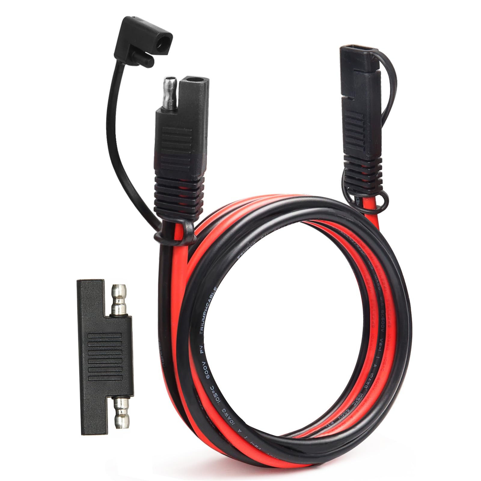 SAE Extension Cable 10 AWG – 6FT Quick Disconnect Wire Battery Charger Extens…