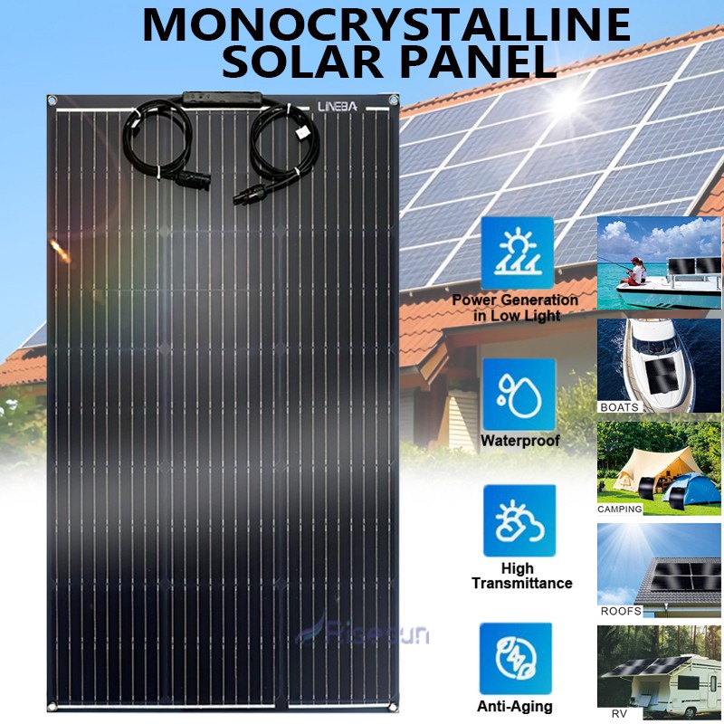 400W Solar Panel Kit Battery Charger 30A Controller RV Trailer Camper Van Boat