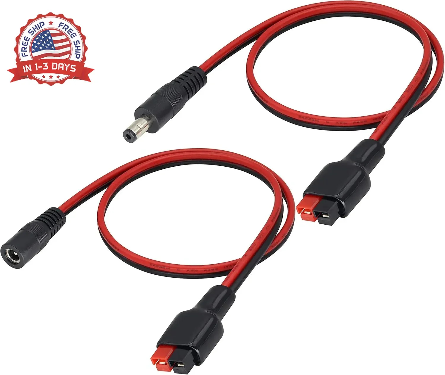 14AWG DC 5521Male/Female Power Plug to an-der-Son Cable 45A Solar Connector to D