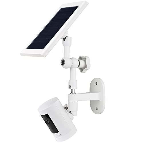 Wall Mount Solar Panel Holder for Ring Stick Up Cam Battery Spotlight Plus Pro