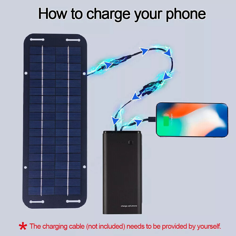 30W Solar Panel Kit 12 Volt Trickle Battery Charger For Car Van Caravan Boat RV