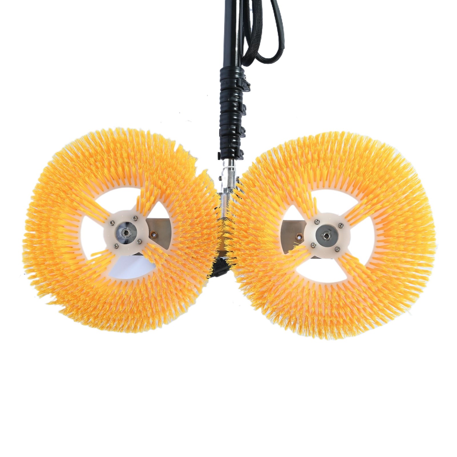 Double Head Solar Panel Cleaning Machine Retractable Photovoltaic Panels Brush