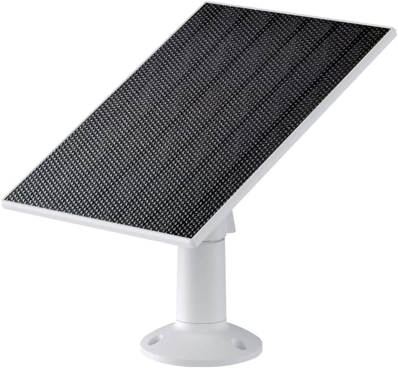 Solar Panel – Compatible Cam Outdoor, Continuous Power with 2.5W 5V Charging