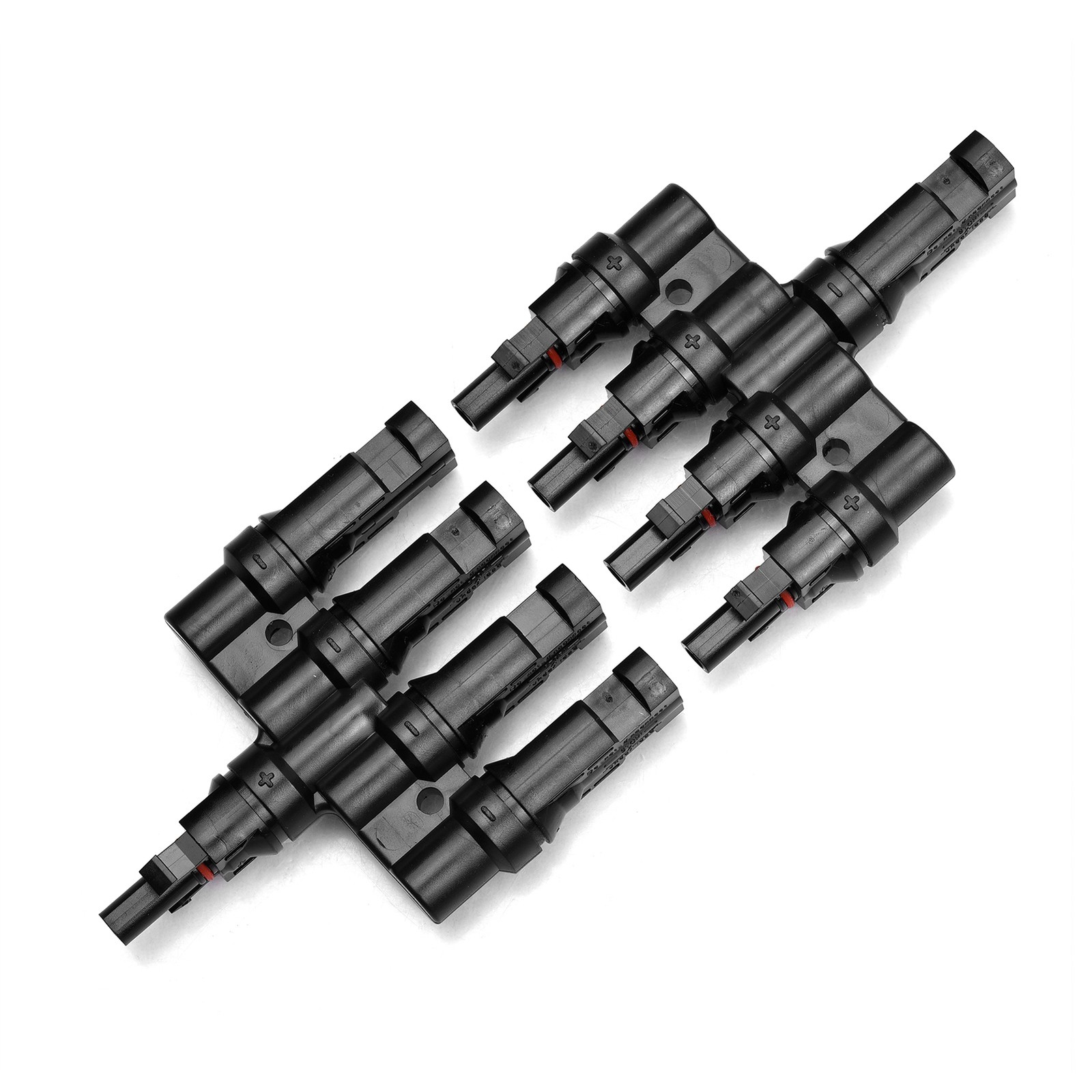 Branch Solar Connector T Connectors 4 Way IP67 Waterproof 14AWG To 10AWG V2