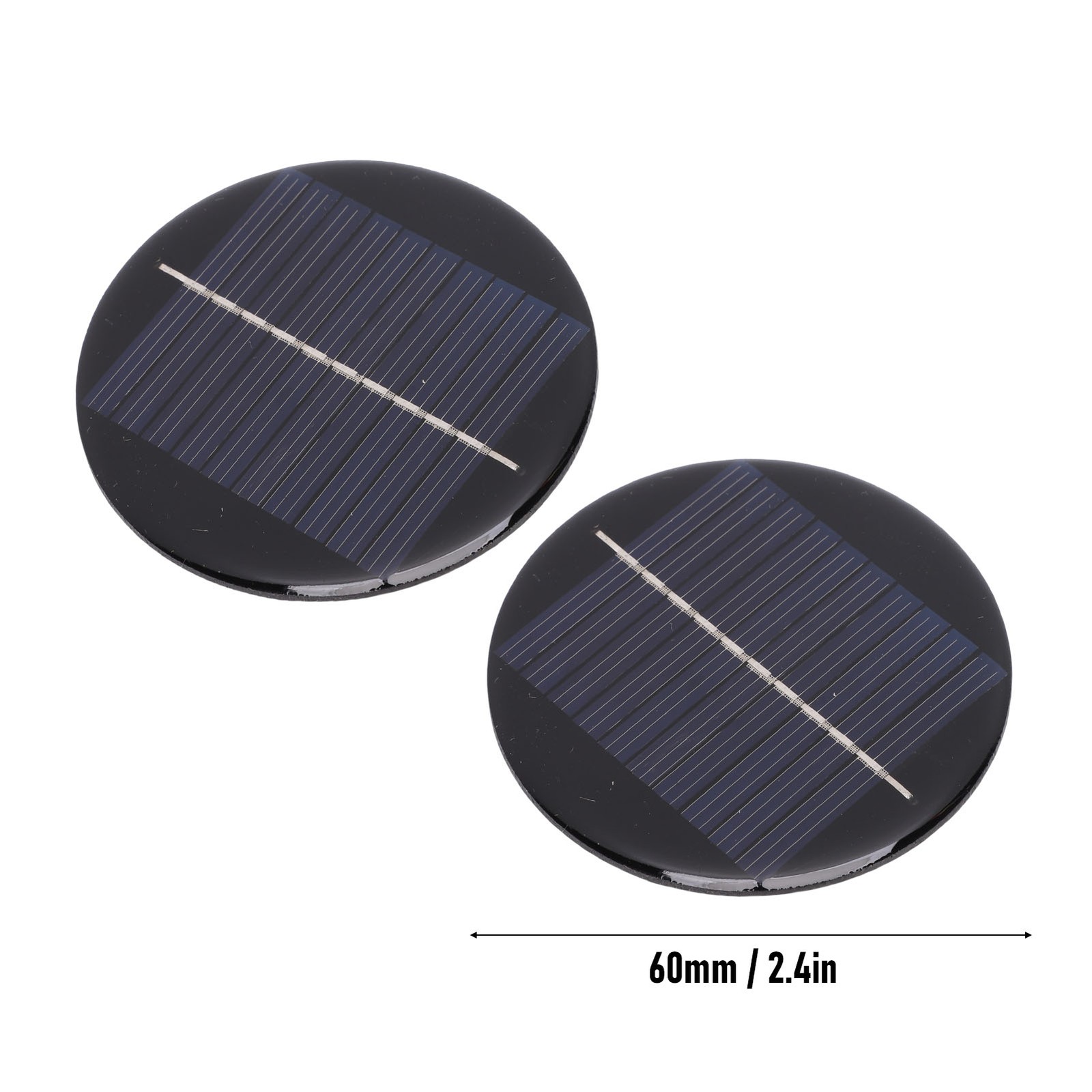 5pcs Round Monocrystalline Silicon Solar Panel For Small Devices