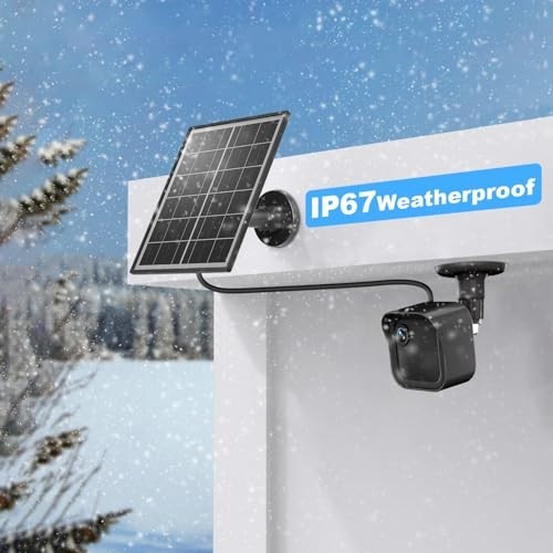 5W Solar Panel Charger for Blink Outdoor/Indoor Cameras, 13.1ft Cable & Mount