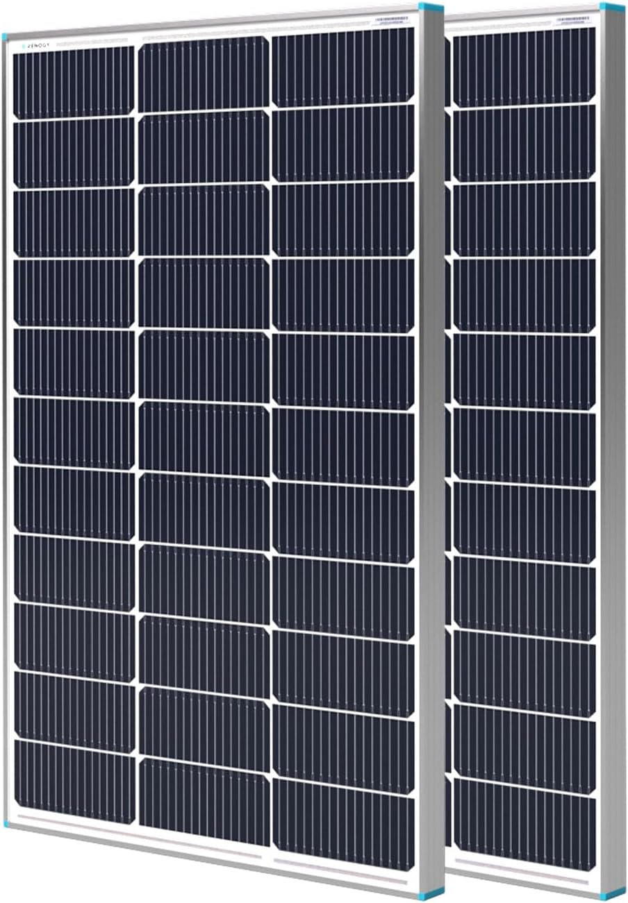 Renogy Solar Panels 200 Watt N-Type 16BB, 2PCS 100 Watt Solar Panel 12V 25% High