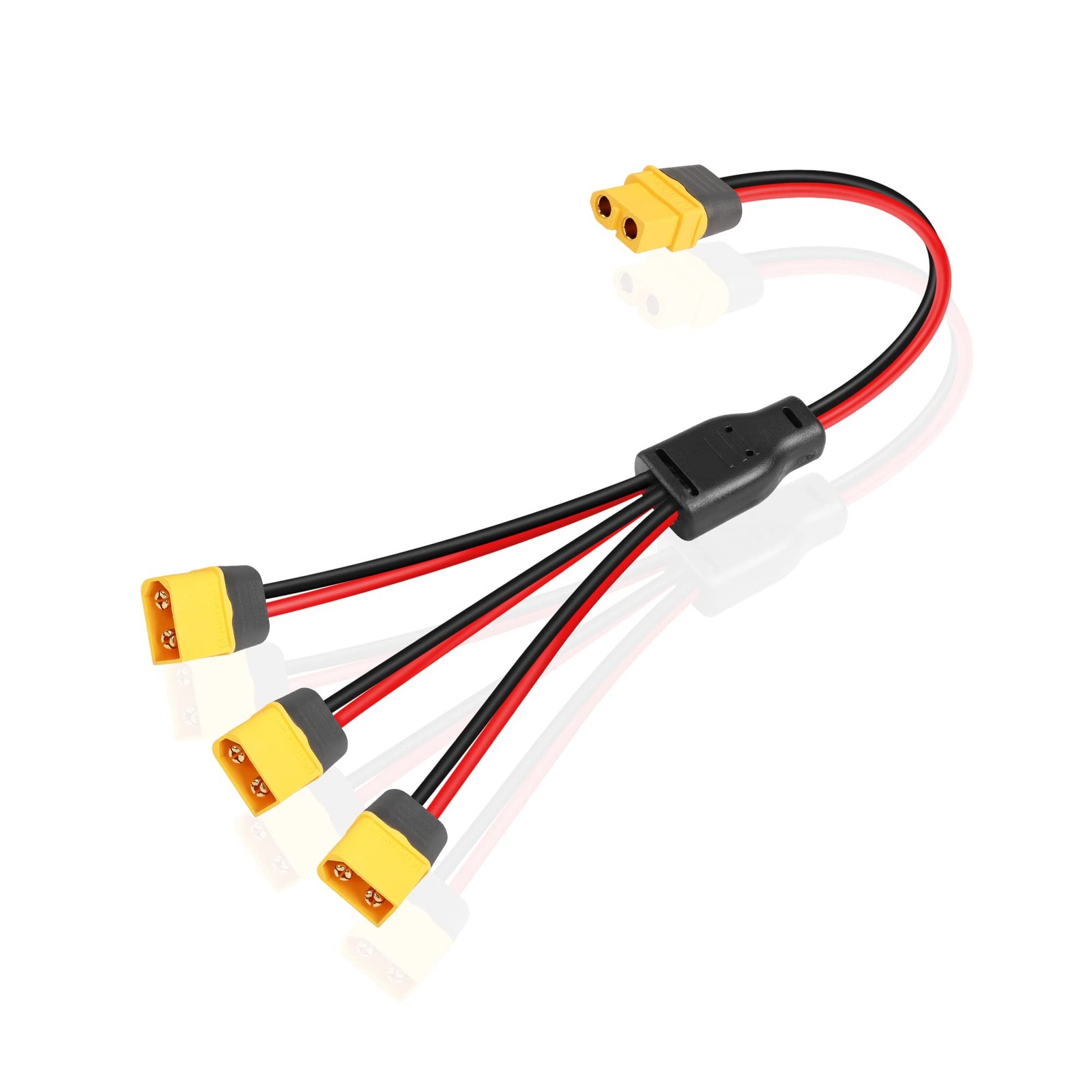 XT60 Splitter Extension Cable 1 Female to 3 Male Connector Adapter,12AWG XT60