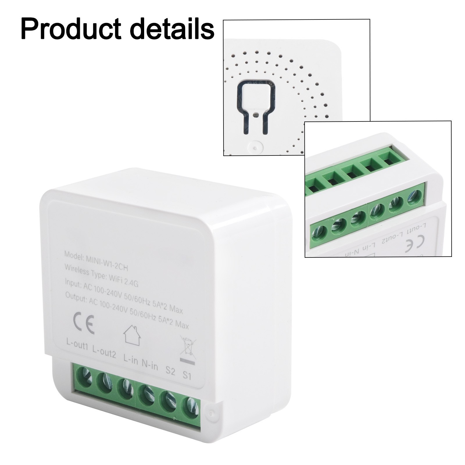 Smart Home WiFi Light Switch Voice Control Compatible Easy Installation