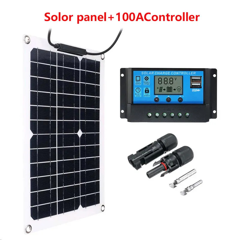 500W Flexible Solar Panel Mobile Power Supply Suitable for Housing, Camping, and