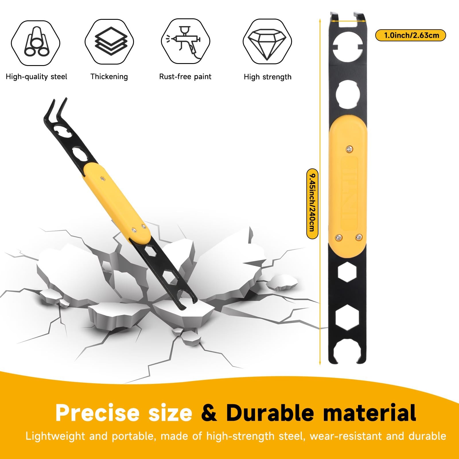 MC4 Disconnect Tool Universal Metal 6-in-1 Wrench for Assembly and Disassembly