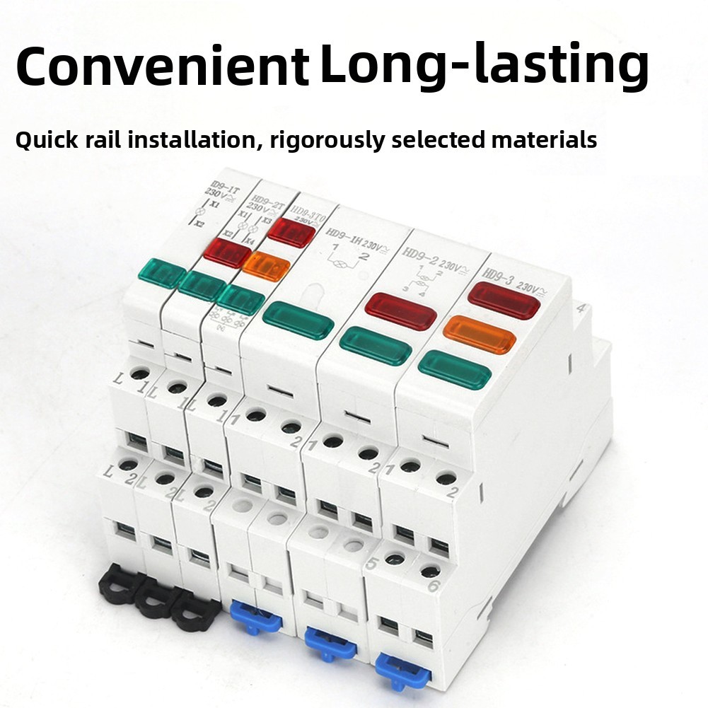 Easy Installation DIN Rail LED Signal Indicator Lamp For Industrial Panels