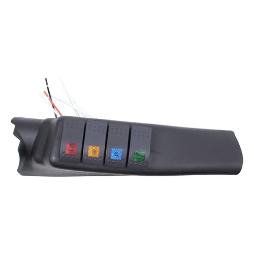 Left Side A-Pillar 4 Switch Pod Panel Kit for Wrangler JK 2007-2018