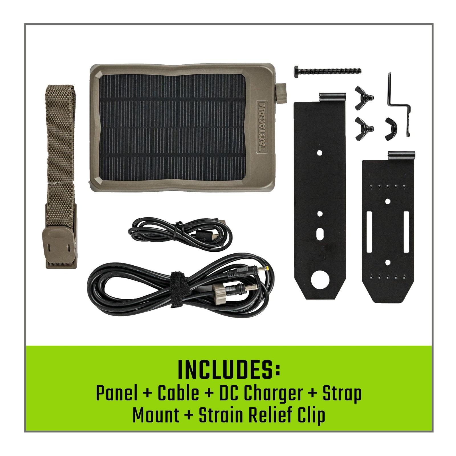 TACTACAM Reveal Solar Panel for Trail Cameras X 2.0, X, Gen 1, SK, XB