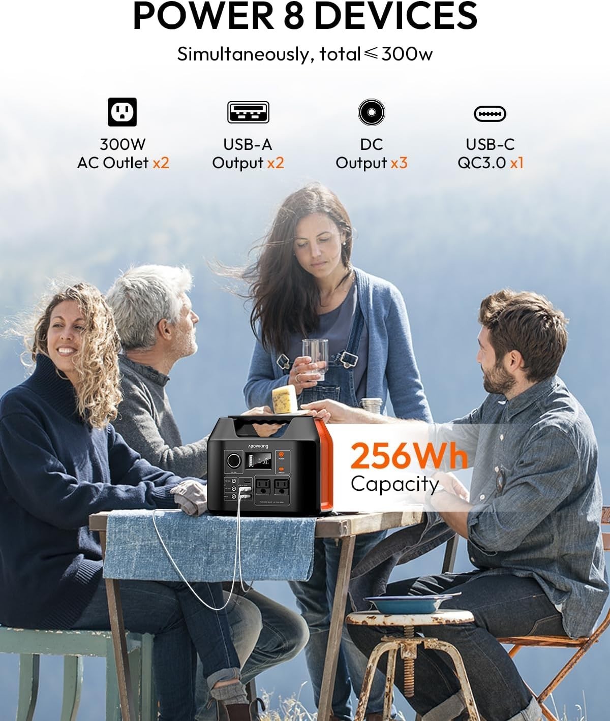 300W Solar Powered Generator & 40W Panel – Essential for Camping & Emergencies