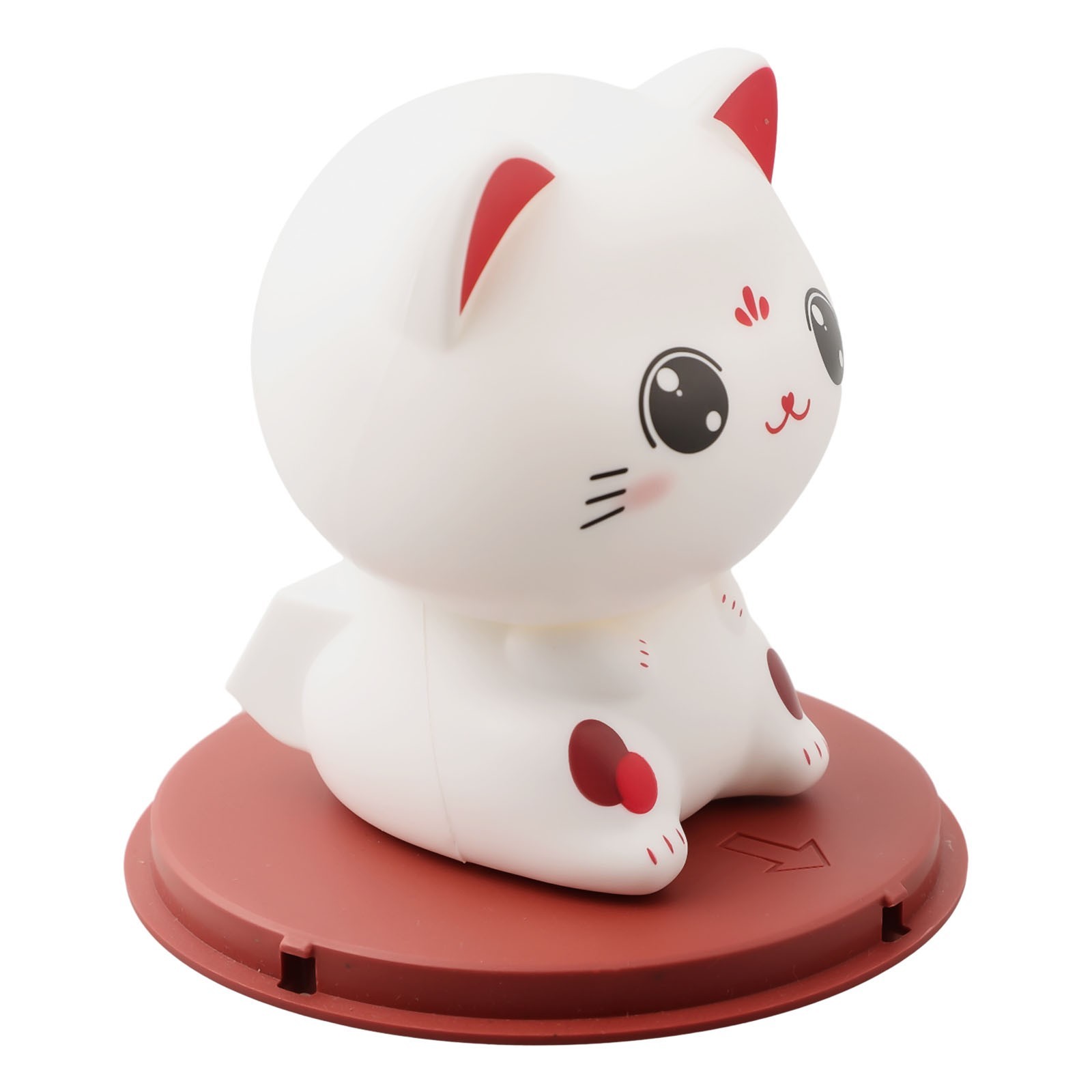 Lucky Cat Solar Powered Auto Waving Figurine Perfect for Good Luck and Wealth